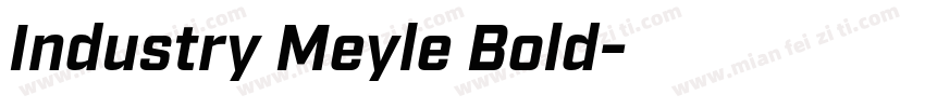 Industry Meyle Bold字体转换